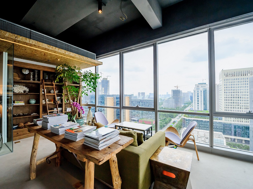 浦東永華大廈商務(wù)樓設(shè)計裝修實景-第6張圖片-上海古都建筑設(shè)計集團(tuán)